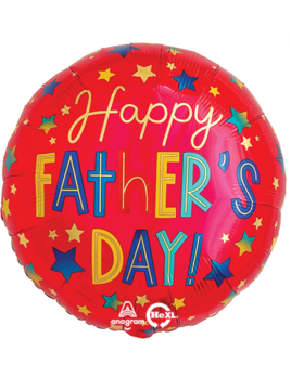 Balloons Everywhere Happy Father's Day Stars Balloon 18"