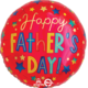 Balloons Everywhere Happy Father's Day Stars Balloon 18"