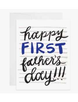 9th Letter Press First Father's Day Card