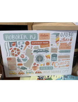 First + Paper Hoboken Postcard