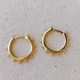 GoldFi 18k Gold Filled Hoop Earrings With dots