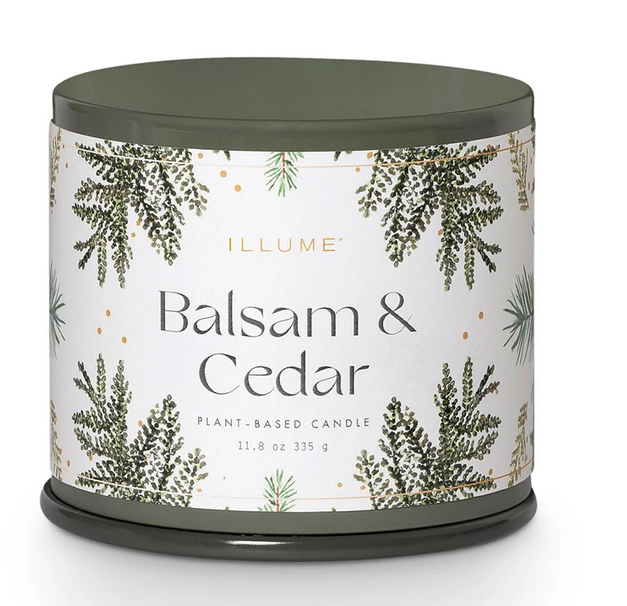 Illume Balsam & Cedar Vanity Tin Candle