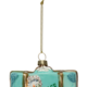 Creative Co-op 3"L x 2-1/2"H Hand-Painted Glass Luggage Ornament