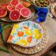 Talking Tables Citrus Fruit Lemon and Orange Napkins - 20 Pack