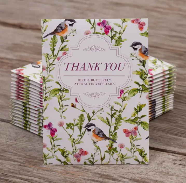 Bentley Seed Co. Thank You - Bird & Butterfly Mix Seed Packets
