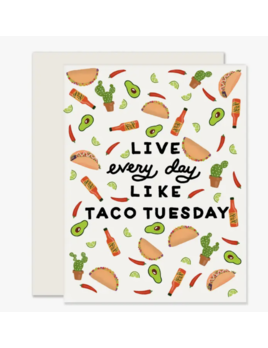 Slightly Stationery Taco Tuesday Card