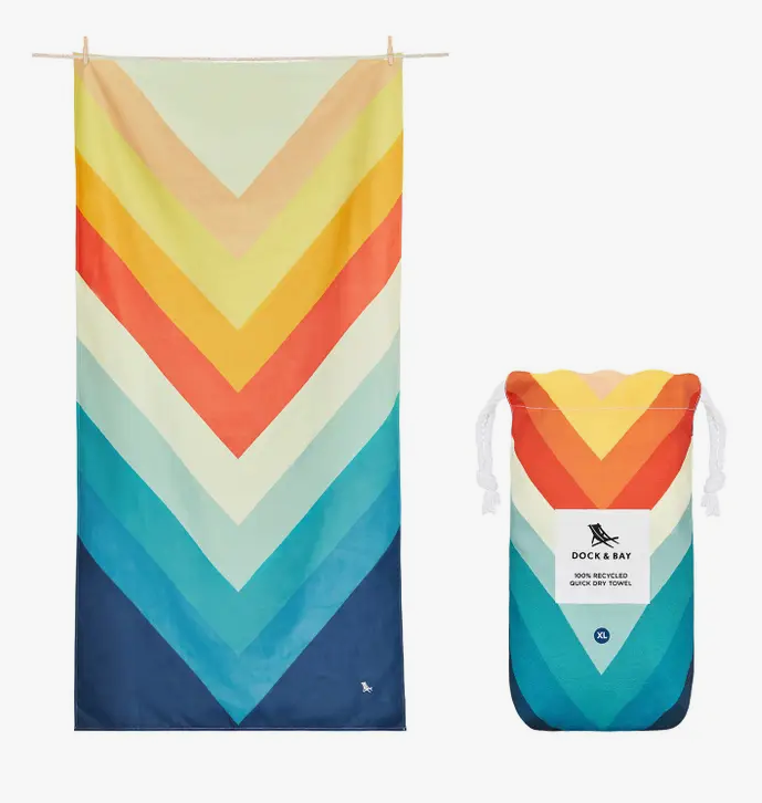 Dock & Bay USA Quick Dry Beach Towels - Designs - Compact & Light