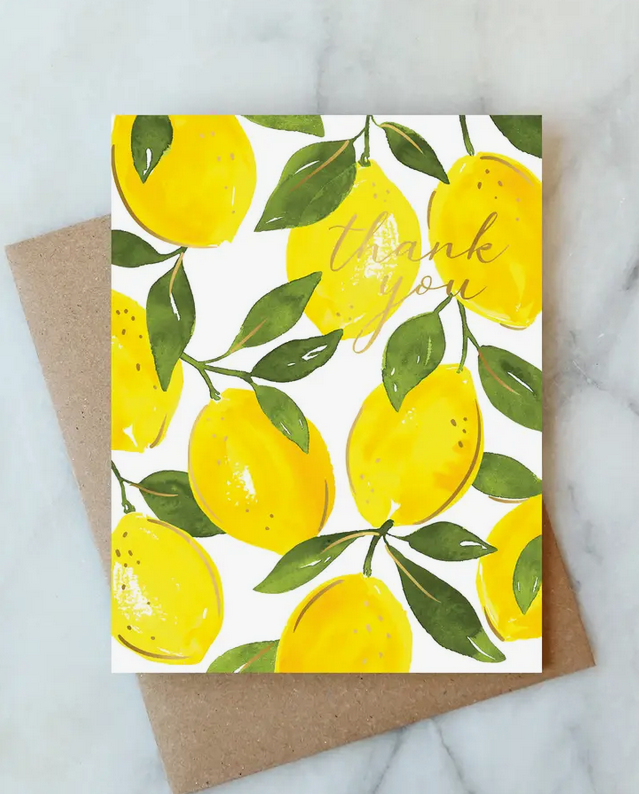 Abigail Jayne Design Lemon Thank You Card Box Set of 6
