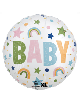 Balloons Everywhere Rainbow & Star Baby Balloon