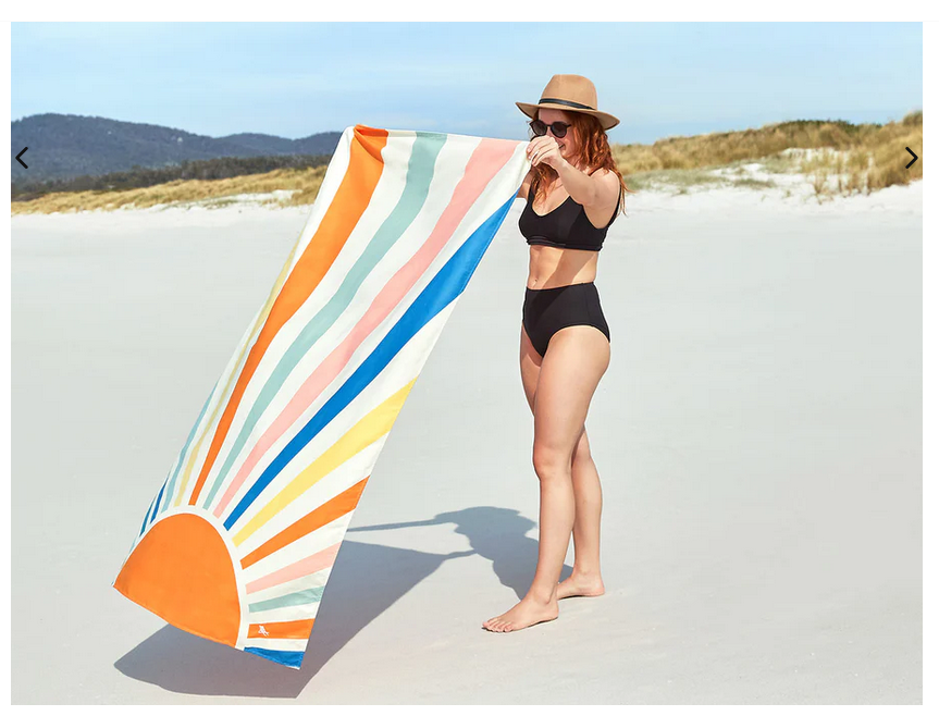 Dock & Bay USA Quick Dry Beach Towels - Designs (XL) - Compact & Light Rising Sun