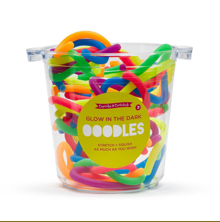 Two's Company Neon Oodles Glow-in-Dark Super Stretchy Noodle