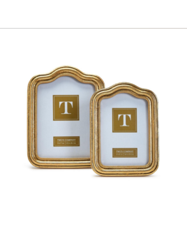 Two's Company Arcade Gold Photo Frame