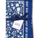 Two's Company Blue Floral S/4 Napkins