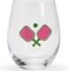 Two's Company Pickleball Stemless Wine Glass