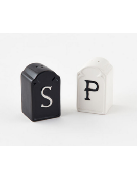 One Hundred 80 Degrees Gravestone Salt & Pepper Shakers