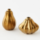 One Hundred 80 Degrees Gold Pumpkin Vase