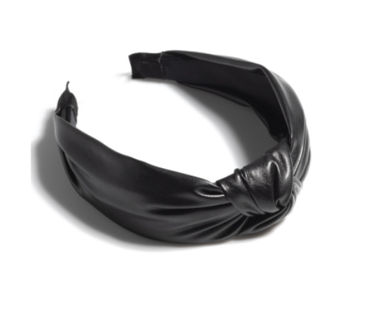 Shiraleah Knotted Faux Leather Headband - Black
