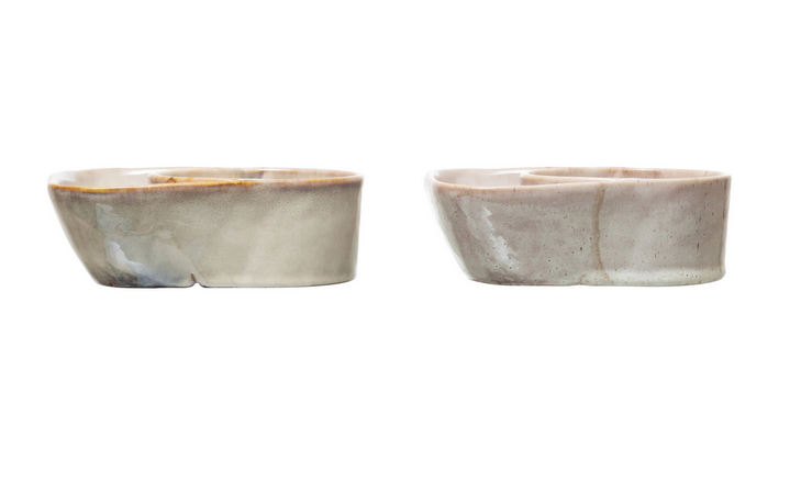 Creative Co-op Stoneware Cracker and Soup Bowl
