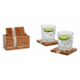 Two's Company Verglas S/4 Coasters with Holder