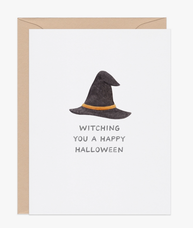 Amy Zhang Witch Hat Halloween Card