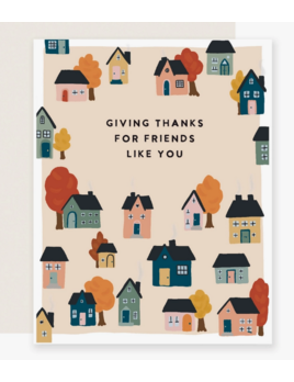 Slightly Stationery Thankful For Friends Card