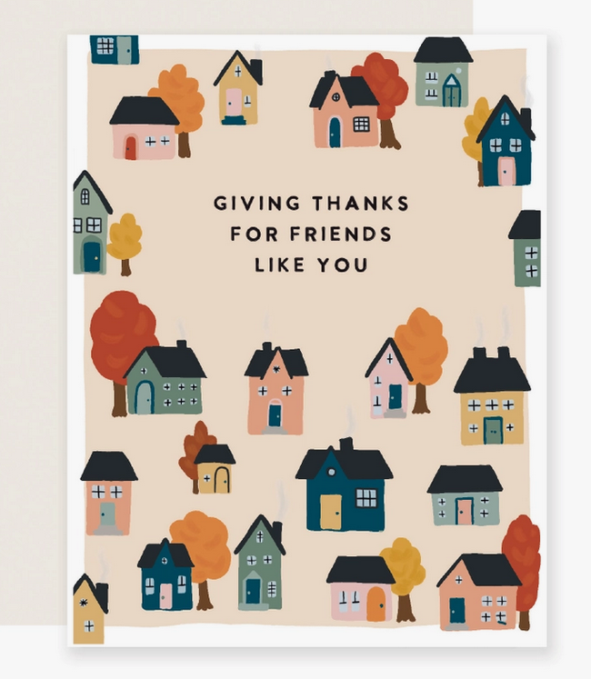 Slightly Stationery Thankful For Friends Card