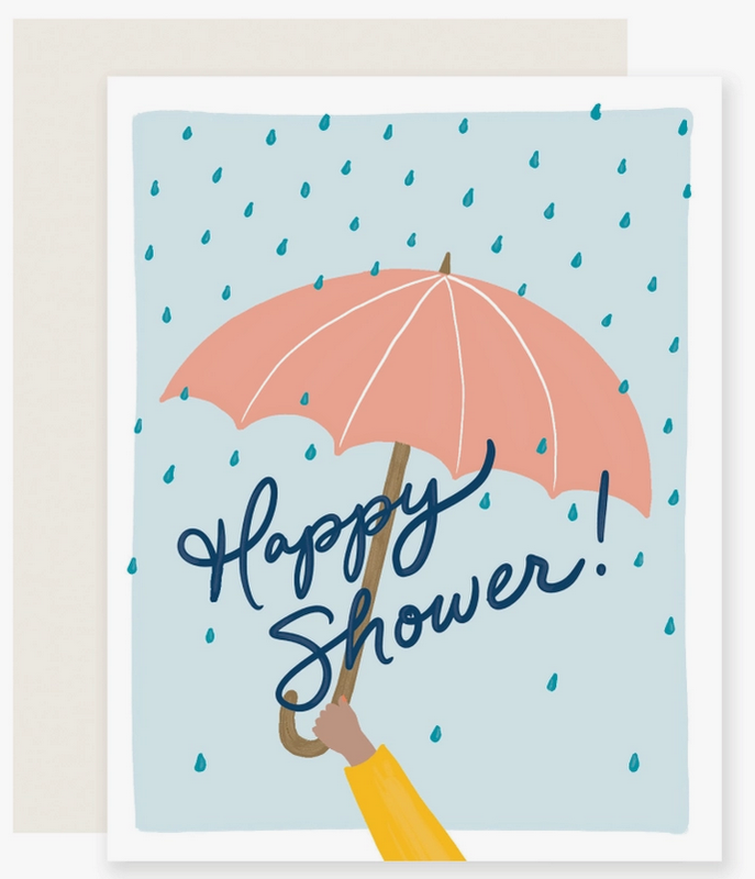 Slightly Stationery Happy Shower Card