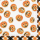 Boston International Paper Cocktail Napkins Pumpkin Faces Halloween