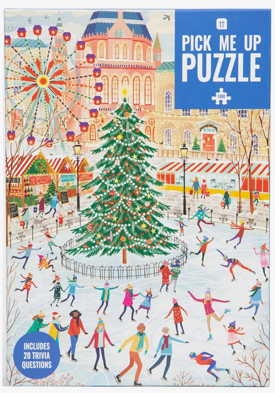 Talking Tables Ice Skating Christmas Puzzle - 1000 Pieces