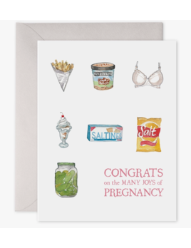 E. Frances Paper Preggie Snacks | Pregnancy Card