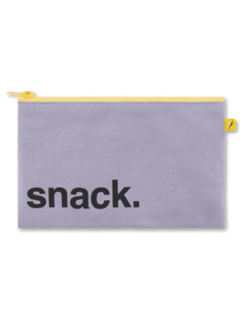 Fluf Zip Snack Bag 'Snack' -Lavender