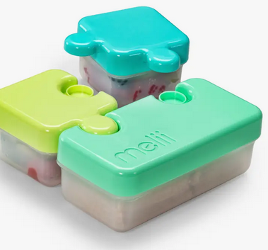 melii Puzzle Bento Box Food Storage Container  - Mint