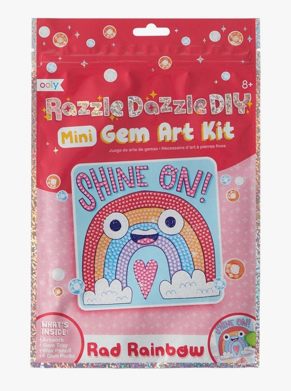 OOLY Razzle Dazzle D.I.Y. Mini Gem Art Kit: Rad Rainbow