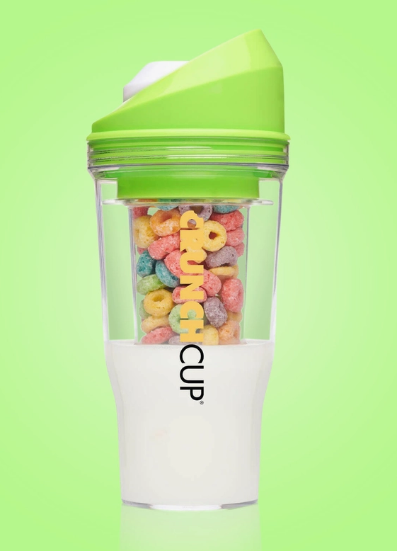 The CrunchCup XL - A Portable Cereal Cup - Blue