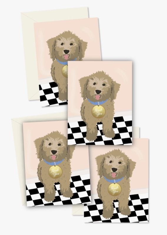 Ginger P Design Dog Thank You Greeting Cards Boxed Set