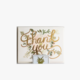 The First Snow Thank you Gold Script Flowers Box Set Greeting Cards