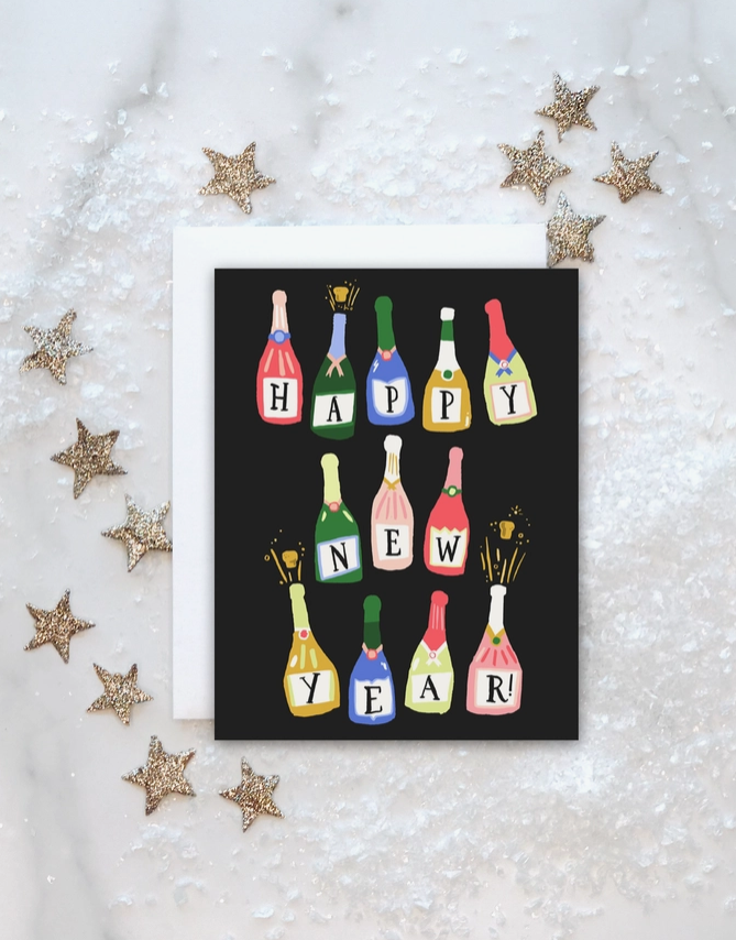 Idlewild Co. Champagne Bottles Card
