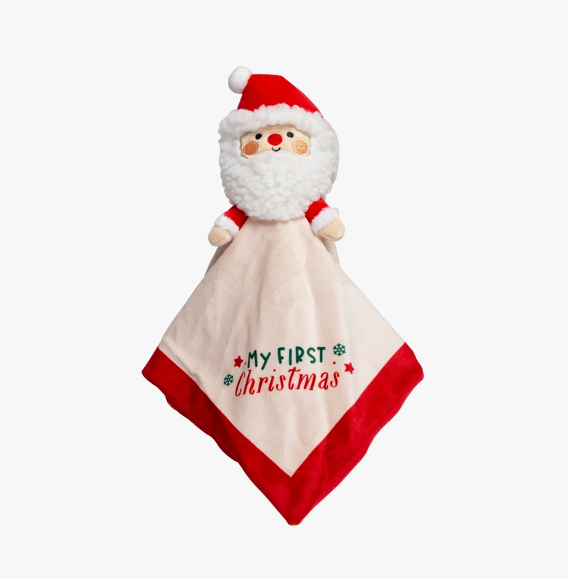 pearhead Baby's First Christmas Santa Snuggle Holiday Blanket