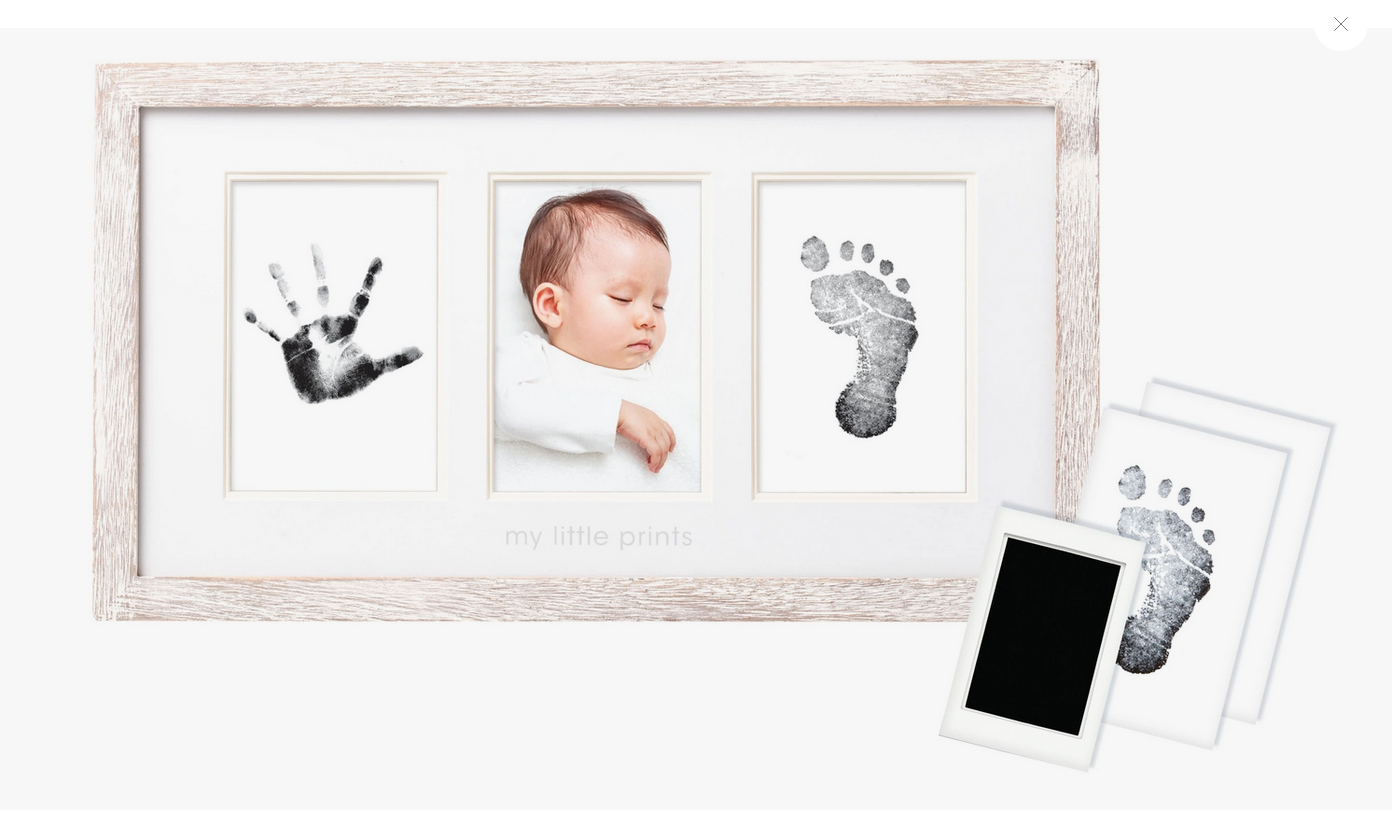 pearhead Babyprints Photo Wall Frame and Clean-Touch Ink Pad