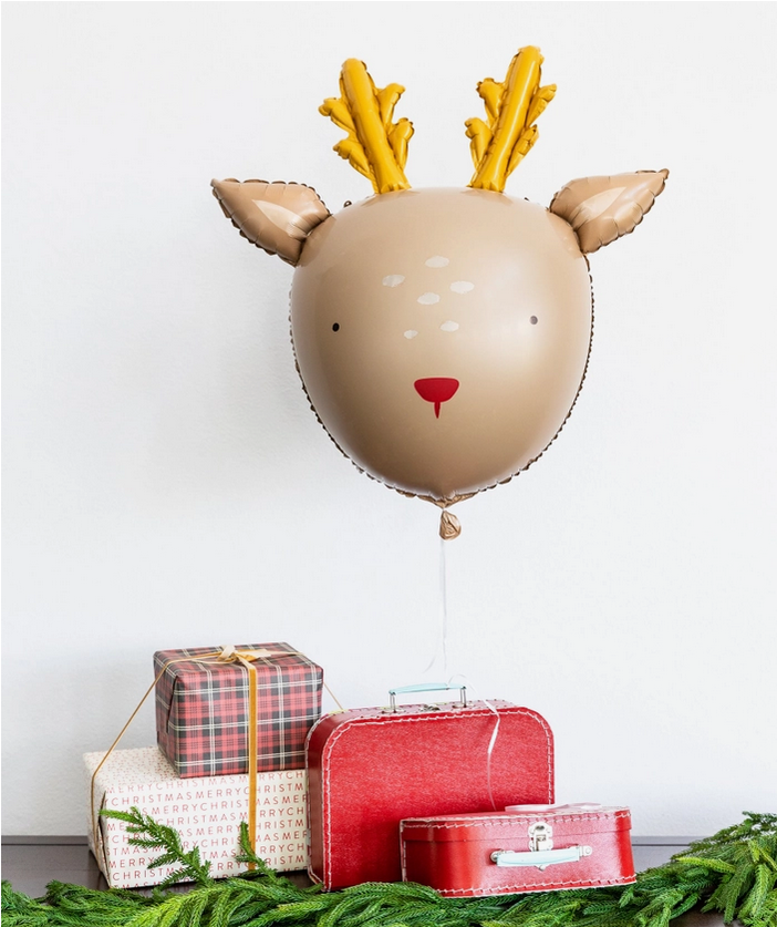 My Mind’s Eye Dear Rudolph Reindeer Mylar Balloon