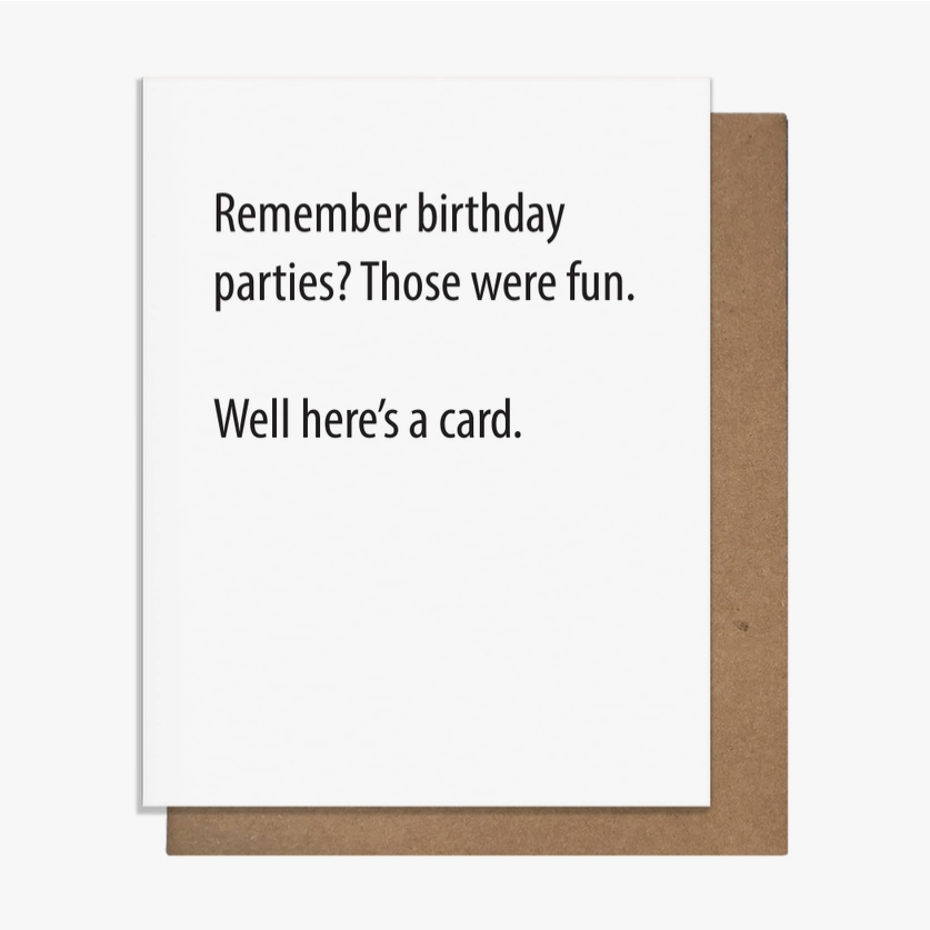 Pretty Alright Goods Remember Bdays - Birthday Card