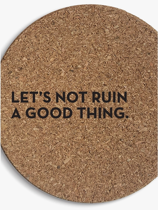 Sapling Press Good Thing Cork Coaster - Six Pack