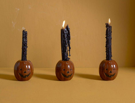 Accent Decor Jack-o'-lantern Candlestick Holder