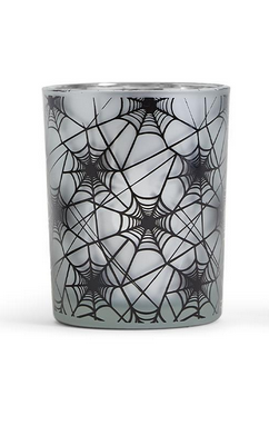 Two's Company On the Web Spiderweb Pattern Candleholders