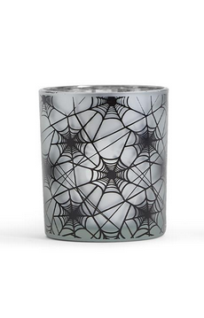 Two's Company On the Web Spiderweb Pattern Candleholders