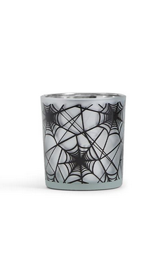 Two's Company On the Web Spiderweb Pattern Candleholders