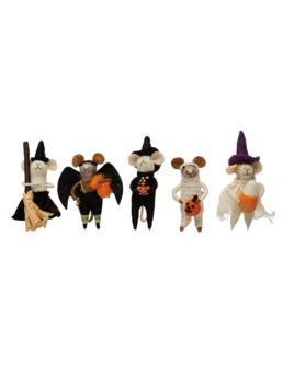 Creative Co-op Wool Felt Mouse in Costume