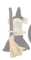 Creative Co-op Wool Felt Mouse in Costume