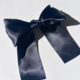 Solar Eclipse Giant Satin Bow Hair Clip - Black