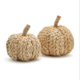 Two's Company Fall Fanfare Hand-Crafted Pumpkins- Small